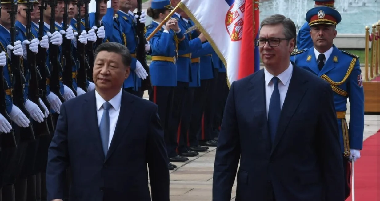 Aleksandar Vučić i Xi Jinping u Beogradu, srbijanski i kineski predsjednik/