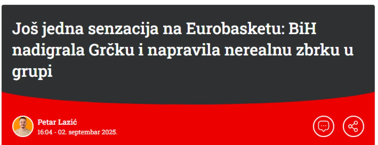 Objava Blica/Foto: 