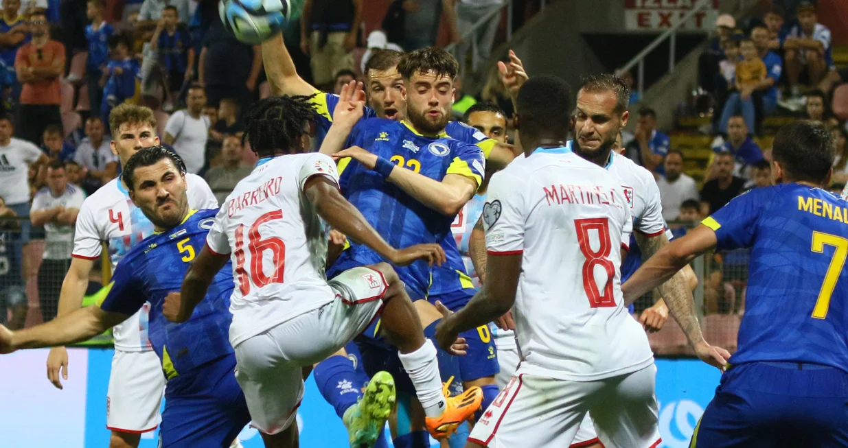 Bosna i Hercegovina - LuksemburgFlorian BohnertSead KolašinacSaid HamulićSiniša SaničaninLuka MenaloChristopher MartinsLeandro Barreiro/Foto: