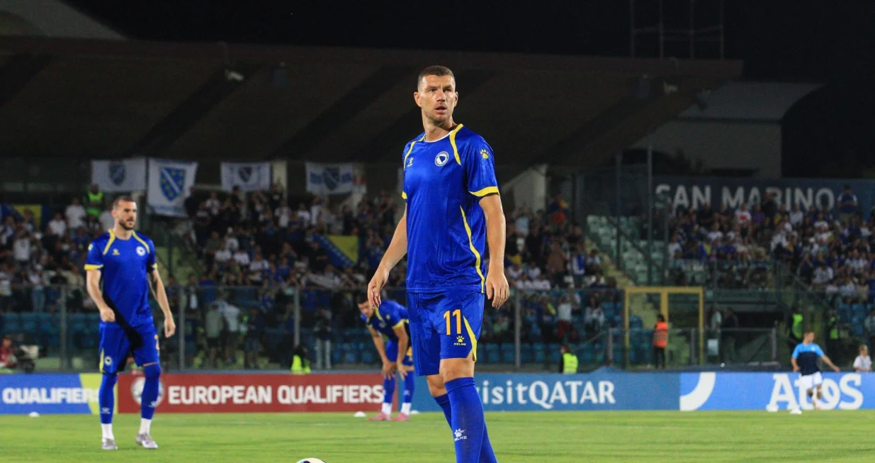 Detalj sa utakmice u San Marinu (FOTO: NFSBiH.ba)/Foto: