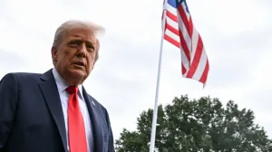 U.S. President Donald Trump talks to the press as he departs the South Lawn of the White House for the U.S. Open, in Washington, U.S., September 7, 2025. REUTERS/Annabelle Gordon/Annabelle Gordon