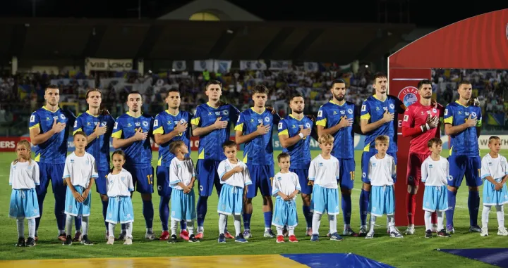 Detalj sa utakmice u San Marinu (FOTO: NFSBiH.ba)/Foto: 