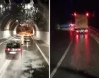 Padala jaka kiša, tuneli na putu Mostar - Jablanica prokišnjavali//