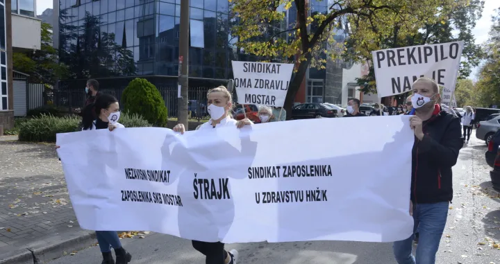 Štrajk medicinara u HKN/AA/Željko Milicevic