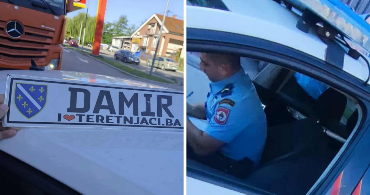 Vozač Damir kažnjen zbog ljiljana na registarskoj tablici/Crna Hronika