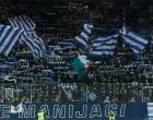Manijaci na istočnoj tribini Grbavice/Foto: 