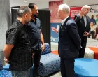 U.S. Senators Chris Van Hollen (D-MD) and Jeff Merkley (D-OR) meet with families of American-Palestinians who were killed by Israeli troops, in Ramallah in the Israeli-occupied West Bank, August 26, 2025. REUTERS/Ali Sawafta/Ali Sawafta