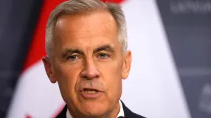 Canadian Prime Minister Mark Carney speaks during a press conference in Riga, Latvia August 26, 2025. REUTERS/Ints Kalnins/Ints Kalnins