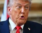 U.S. President Donald Trump talks at a press conference with UK Prime Minister Keir Starmer (not pictured) at Chequers at the conclusion of a state visit on September 18, 2025 in Aylesbury, England. Leon Neal/Pool via REUTERS/Leon Neal