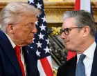 U.S. President Donald Trump and British Prime Minister Keir Starmer shake hands as they hold a press conference at Chequers at the conclusion of a state visit on September 18, 2025 in Aylesbury, Britain. Leon Neal/Pool via REUTERS/Leon Neal