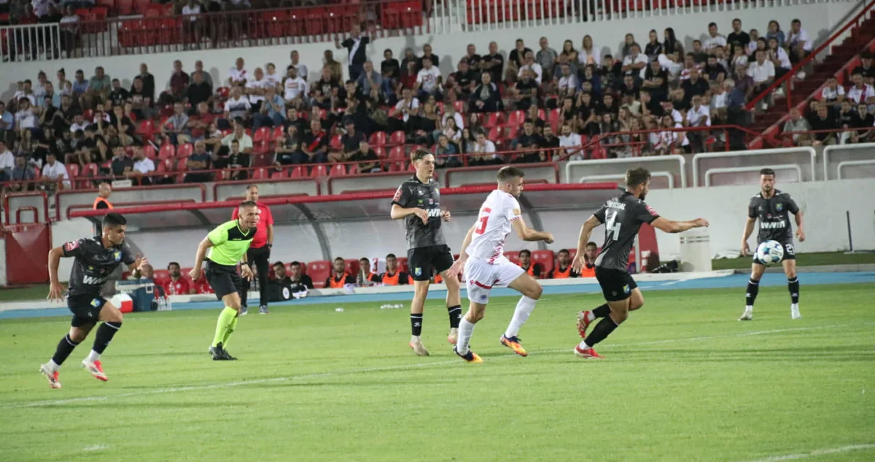 Detalj sa utakmice u Mostaru (FOTO: Sport1)/Foto: