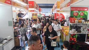 (250920) -- NANNING, Sept. 20, 2025 (Xinhua) -- People visit the Vietnam pavilion during the 22nd China-ASEAN Expo in Nanning, south China's Guangxi Zhuang Autonomous Region, Sept. 20, 2025. The expo opened to the public on Saturday. (Xinhua/Zhang Ailin)/Zhang Ailin