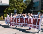 Štrajk zdravstvenih radnika u HNK u Mostaru//