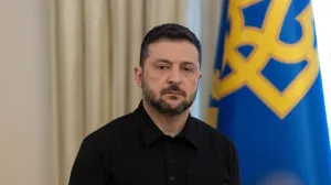 Ukraine's President Volodymyr Zelenskiy holds a news briefing, amid Russia's attack on Ukraine, in Kyiv, Ukraine September 27, 2025. Ukrainian Presidential Press Service/Handout via REUTERS ATTENTION EDITORS - THIS IMAGE HAS BEEN SUPPLIED BY A THIRD PARTY./Ukrainian Presidential Press Ser