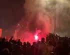 Proslava pobjede navijača Zrinjskog/Foto: 