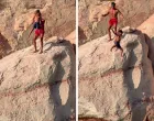 INFLUENCER Garrett Gee, poznat po stranici The Bucket List Family, odlučio je odgovoriti na kritike nakon što je izazvao bijes javnosti videom u kojem baca svog 7-godišnjeg sina Calija s litice u jezero Powell/Screenshot