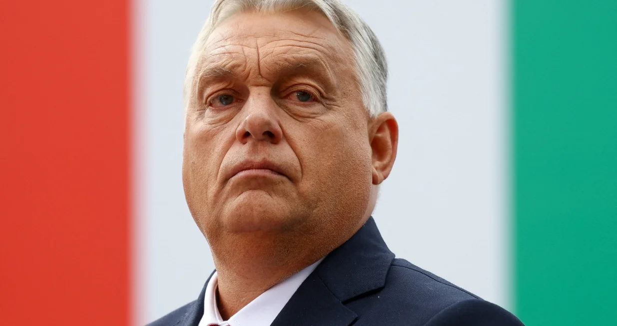 Hungarian Prime Minister Viktor Orban attends an event to mark the 130th anniversary of construction of the Maria Valeria Bridge in Esztergom, Hungary, September 28, 2025. REUTERS/Bernadett Szabo/Bernadett Szabo