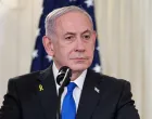 Israeli Prime Minister Benjamin Netanyahu attends a joint press conference with U.S. President Donald Trump (not pictured) in the State Dining Room at the White House in Washington, D.C., U.S., September 29, 2025. REUTERS/Jonathan Ernst/Jonathan Ernst