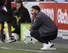 Soccer Football - Premier League - Brentford v Manchester United - GTech Community Stadium, London, Britain - September 27, 2025 Manchester United manager Ruben Amorim looks on Action Images via Reuters/Andrew Couldridge EDITORIAL USE ONLY. NO USE WITH UNAUTHORIZED AUDIO, VIDEO, DATA, FIXTURE LISTS, CLUB/LEAGUE LOGOS OR 'LIVE' SERVICES. ONLINE IN-MATCH USE LIMITED TO 120 IMAGES, NO VIDEO EMULATION. NO USE IN BETTING, GAMES OR SINGLE CLUB/LEAGUE/PLAYER PUBLICATIONS. PLEASE CONTACT YOUR ACCOUNT REPRESENTATIVE FOR FURTHER DETAILS../Foto: Andrew Couldridge
