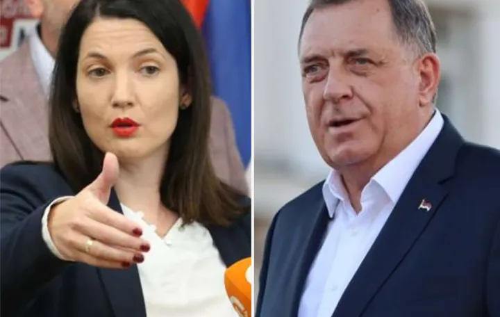 Jelena Trivić i Milorad Dodik/Lejla Sofradžija