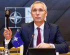 epa10240656 NATO Secretary General Jens Stoltenberg at the start of the second meeting of the second day of a NATO Council Defense Ministers at the Alliance headquarters in Brussels, Belgium, 13 October 2022. EPA/STEPHANIE LECOCQ/Stephanie Lecocq