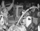 A screengrab from a live stream video shows crew of a Gaza-bound vessel, part of the Global Sumud Flotilla, raise their hands as they are surrounded by Israel Defense Forces, October 2, 2025. Global Sumud Flotilla/Handout via REUTERS THIS IMAGE HAS BEEN SUPPLIED BY A THIRD PARTY. MANDATORY CREDIT. NO RESALES. NO ARCHIVES./Global Sumud Flotilla