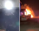 Podmetnu požar ispred džamije u Peacehavenu, Istočni Sussex, Engleska/Screenshot