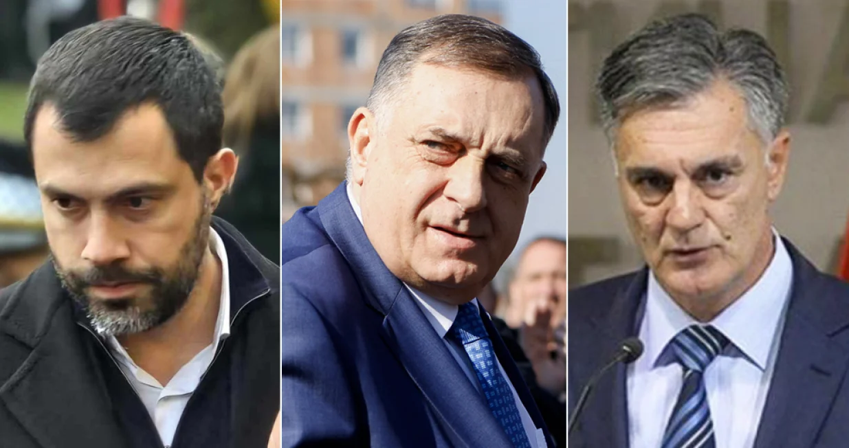 igor dodik, milorad dodik, siniša karan/Lejla Sofradžija