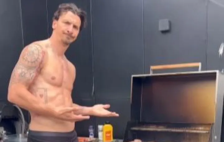 Ibrahimović roštiljao uh hit Lepe Brene (FOTO: Screenshot/Instagram)/Foto: 