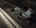 Borbeni avion VRS, traktor, šlepanje, Laktaši, Banja Luka/Prtsc