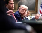 FILE PHOTO: U.S. President Donald Trump and Secretary of State Marco Rubio attend a cabinet meeting at the White House, in Washington, D.C., U.S., October 9, 2025. REUTERS/Evelyn Hockstein/File Photo/Evelyn Hockstein