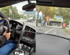 bahata vožnja, ciglane, audi/Screenshot