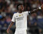 Soccer Football - LaLiga - Levante v Real Madrid - Estadi Ciutat de Valencia, Valencia, Spain - September 23, 2025 Real Madrid's Vinicius Junior reacts REUTERS/Pablo Morano/Foto: Pablo Morano