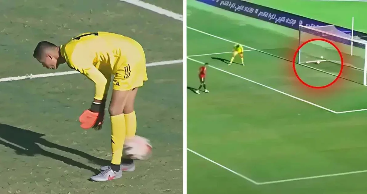 Murad Al Wuheeshi primio nevjerovatan autogol (FOTO: Kolaž/X)/Foto: