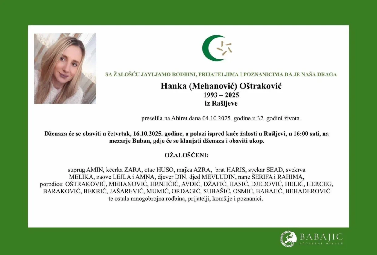Hanka Oštraković Smrtovnica/