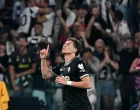 Soccer Football - UEFA Champions League - Juventus v Borussia Dortmund - Allianz Stadium, Turin, Italy - September 16, 2025 Juventus' Kenan Yildiz celebrates scoring their first goal REUTERS/Alberto Lingria/Foto: Alberto Lingria