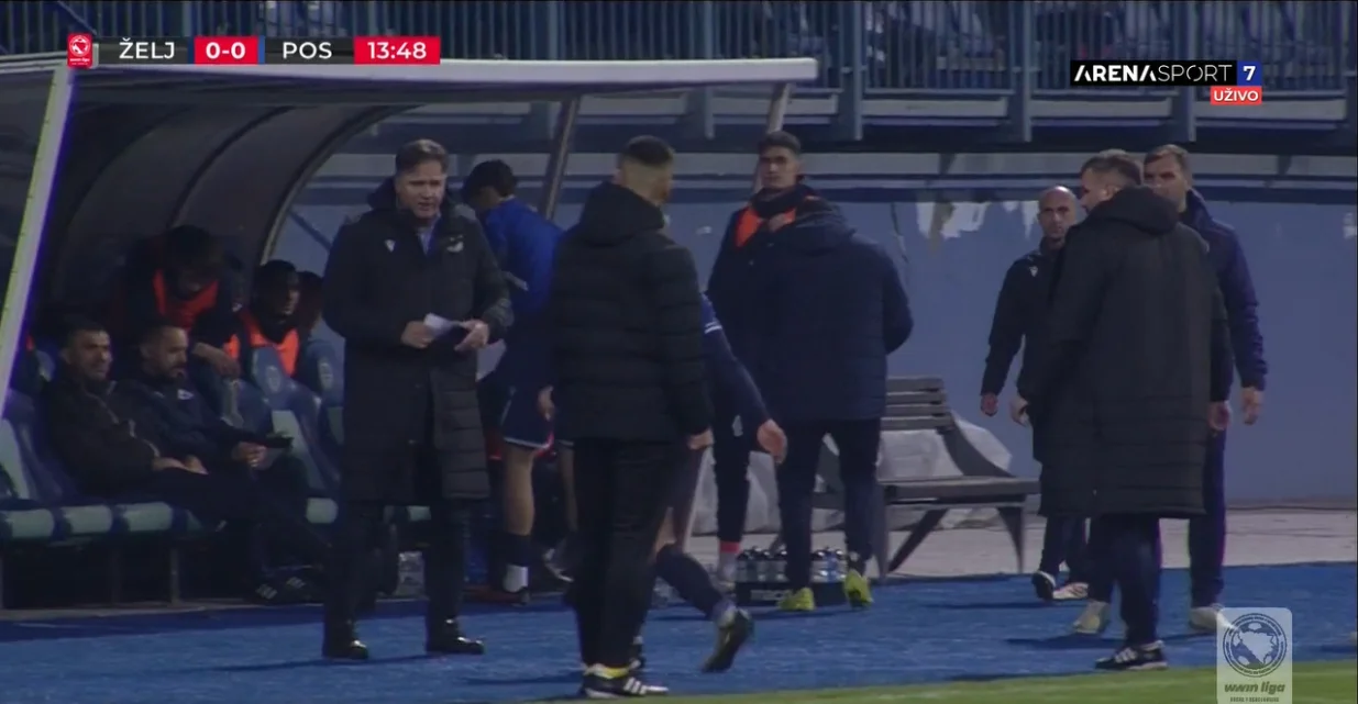 Šošić se povrijedio i izašao iz igre (FOTO: Screenshot/Arenasport)/Foto: