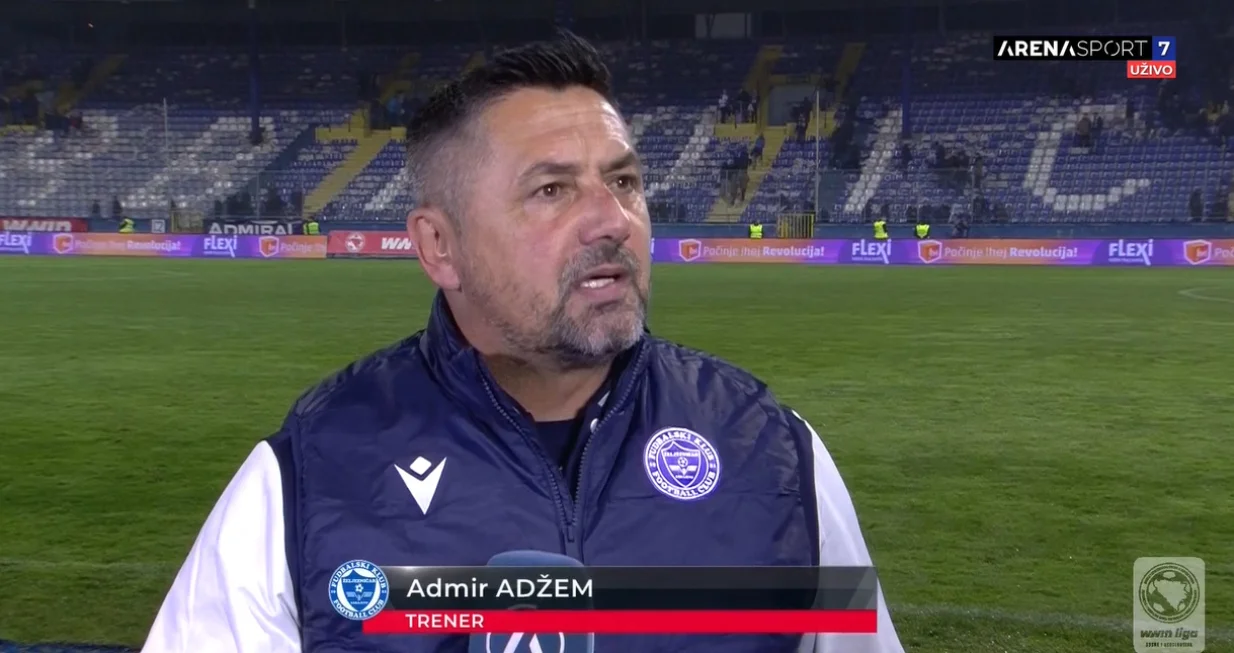 Adžem nakon pobjede protiv Posušja (FOTO: Screenshot/Arenasport)/Foto: