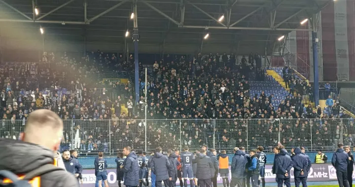 Slavlje pobjede Željezničara nad Posušjem/Foto:
