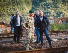 Luigi Soreca u Donjoj Jablanici nakon razornih poplava//