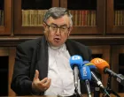 Konferencija za medije vrhbosanskog nadbiskupa kardinala Vinka Puljića, u povodu otvaranja Prve sinode Vrhbosanske nadbiskupije/Senad Gubelić