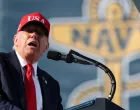 U.S. President Donald Trump delivers remarks during a Navy 250 Celebration in Norfolk, Virginia, U.S. October 5, 2025. REUTERS/Jonathan Ernst/Jonathan Ernst