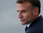 FILE PHOTO: French President Emmanuel Macron attends the annual Bastille Day military ceremony on the Place de la Concorde in Paris, France, July 14, 2025. REUTERS/Gonzalo Fuentes/File Photo/Gonzalo Fuentes