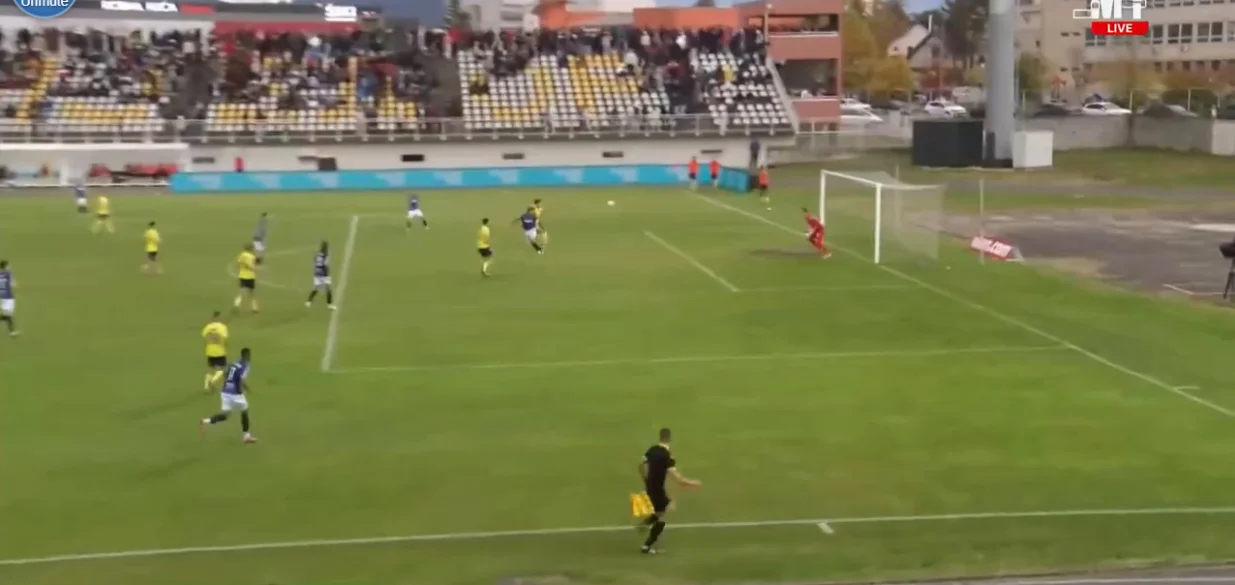 Plavi izjednačili protiv Rudara (FOTO: Screenshot/MY TV)/Foto: 