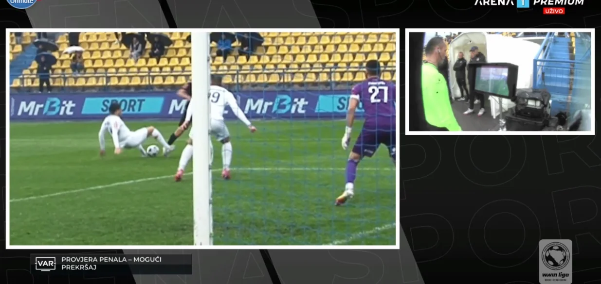 Gol Posušja protiv Radnika (FOTO: Screenshot/Arenasport)/Foto: