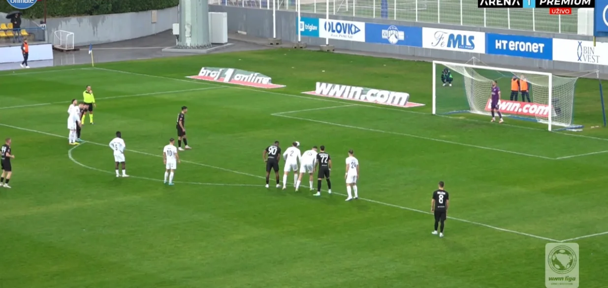 Gol Posušja protiv Radnika (FOTO: Screenshot/Arenasport)/Foto: