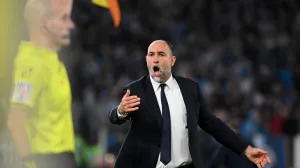 Soccer Football - Serie A - Lazio v Juventus - Stadio Olimpico, Rome, Italy - October 26, 2025 Juventus coach Igor Tudor reacts REUTERS/Alberto Lingria/Foto: Alberto Lingria