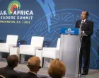 epa10363664 President of Cameroon Paul Biya delivers remarks at the U.S. Africa Space Forum during the U.S. Africa Leaders Summit at the Walter E. Washington Convention Center in Washington, DC, USA, 13 December 2022. The U.S-Africa Leaders Summit brings together heads of state, government officials, business leaders, and civil society to strengthen ties between the U.S. and Africa. EPA/SHAWN THEW/Shawn Thew