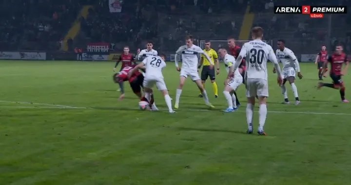 Detalj kod drugog gola/Foto: 