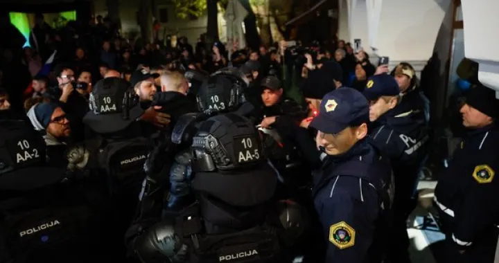 Novo Mesto, protest, ubistvo ugostitelja, Slovenija/Luka Kotnik